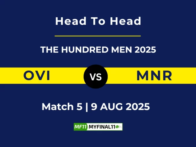 OVI VS MNR Player Battle, Head to Head THE HUNDRED MEN 2025