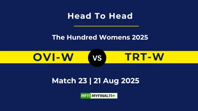 OVI-W vs TRT-W Player Battle, Head to Head The Hundred Womens 2025
