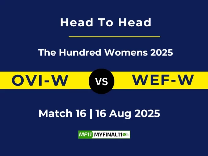 OVI-W vs WEF-W Player Battle, Head to Head The Hundred Womens 2025