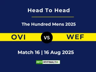 OVI vs WEF Player Battle, Head to Head The Hundred Mens 2025