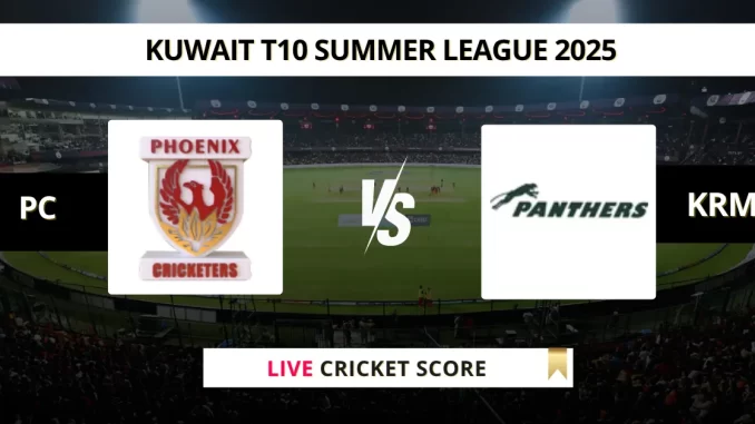PC VS KRM Live Cricket Score KUWAIT T10 SUMMER LEAGUE 2025