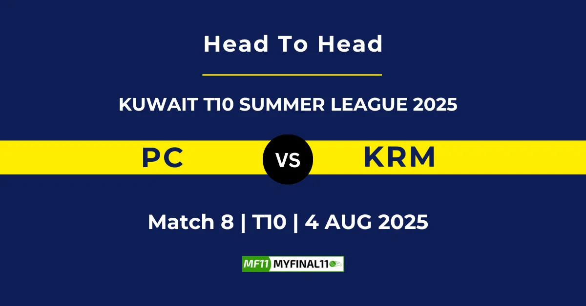 PC vs KRM Player Battle & Head to Head Team Stats - KCC T10 Summer Lea...