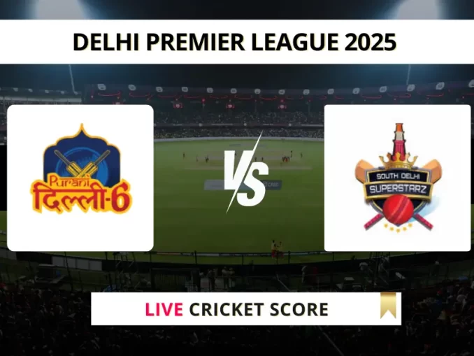 PD vs SDS Live Cricket Score Delhi Premier League 2025