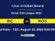 RC vs ROS Live Score Scorecard Oman D20 2025