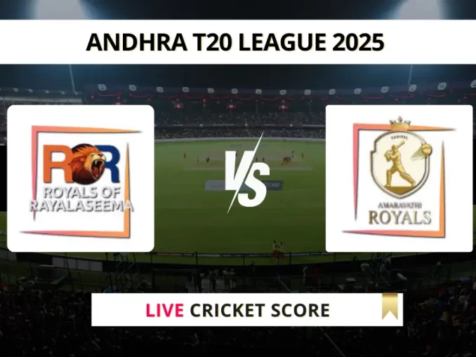 ROR vs AMR Live Cricket Score Andhra T20 League 2025