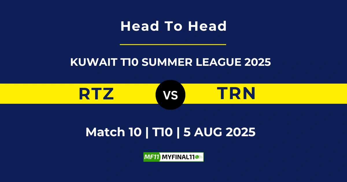 RTZ vs TRN Player Battle & Head to Head Team Stats - KCC T10 Summer Le...