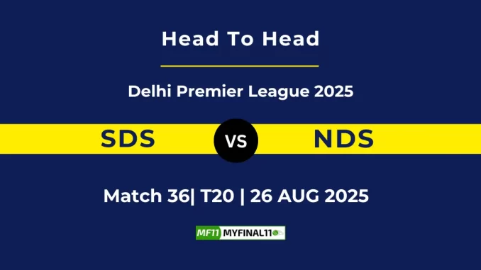 SDS vs LS Player Battle, Head to Head Delhi Premier League 2025