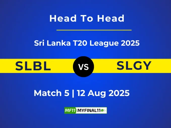 SLBL vs SLGY Player Battle & Head to Head Team Stats - Sri Lanka T20 League 2025