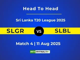 SLGR vs SLBL Player Battle & Head to Head Team Stats - Sri Lanka T20 League 2025