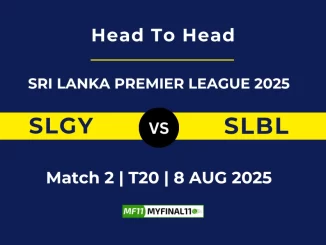 SLGY VS SLBL Player Battle, Head to Head SRI LANKA PREMIER LEAGUE 2025