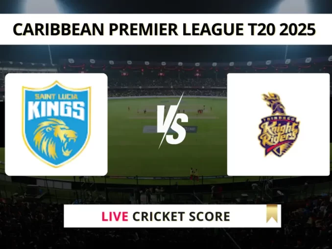 SLK vs TKR Live Cricket Score Caribbean Premier League T20 2025