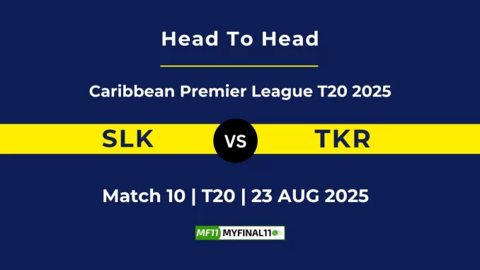 SLK vs TKR Player Battle, Head to Head Caribbean Premier League T20 2025