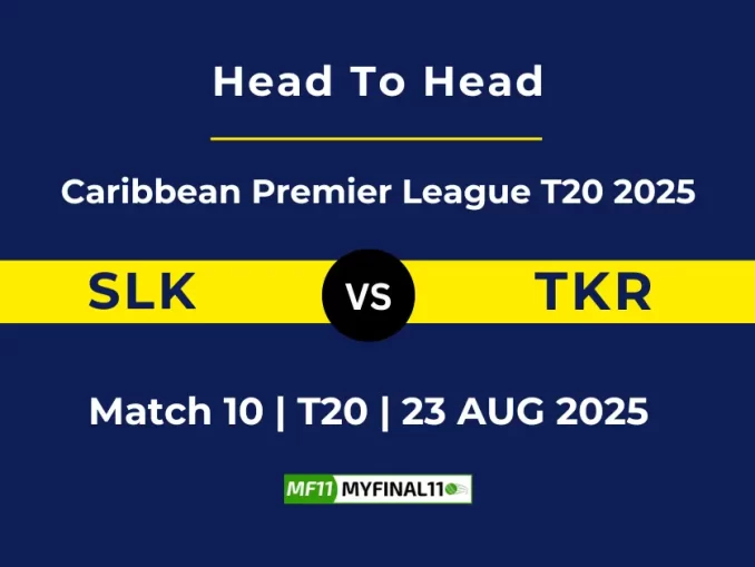 SLK vs TKR Player Battle, Head to Head Caribbean Premier League T20 2025
