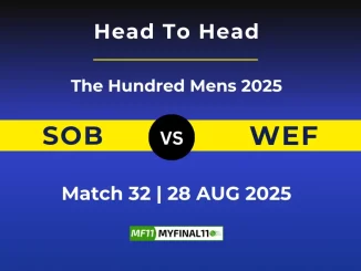 SOB vs WEF Player Battle & Head to Head Team Stats