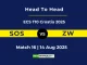 SOS vs ZW Player Battle & Head to Head Team Stats - ECS T10 Croatia 2025