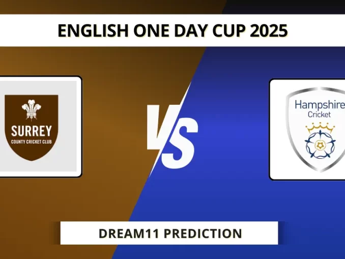SUR vs HAM Dream11 Prediction English One Day Cup 2025