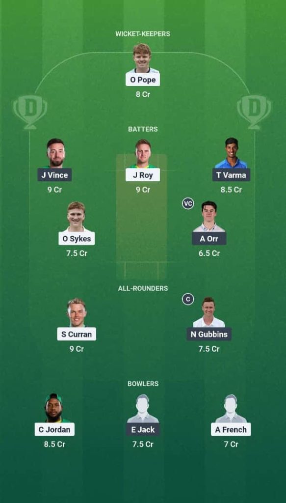 SUR vs HAM Dream11 Prediction