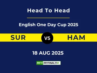 SUR vs HAM Player Battle, Head to Head English One Day Cup 2025