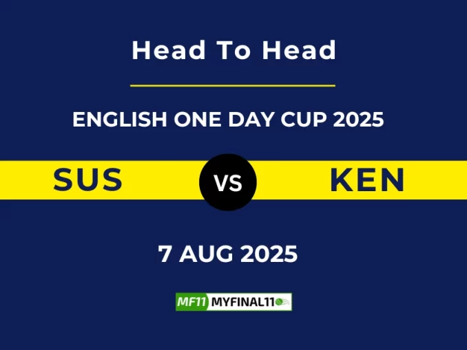 SUS VS KEN Player Battle, Head to Head ENGLISH ONE DAY CUP 2025