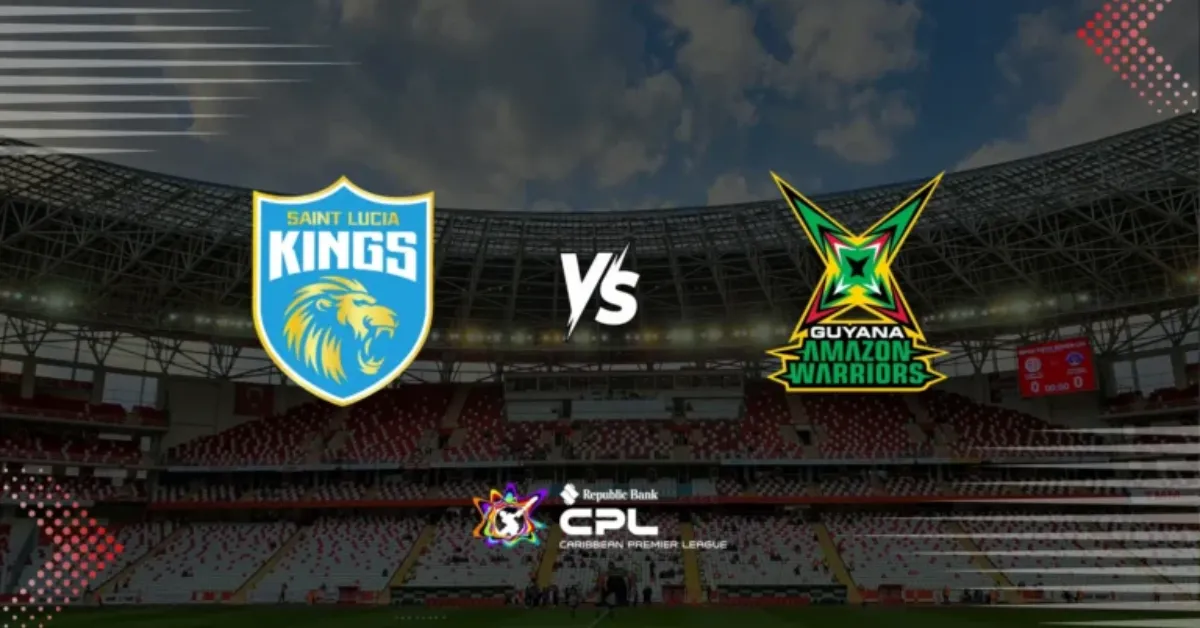 SLK vs GAW 13th Match Preview: Saint Lucia Kings vs Guyana Amazon Warr...