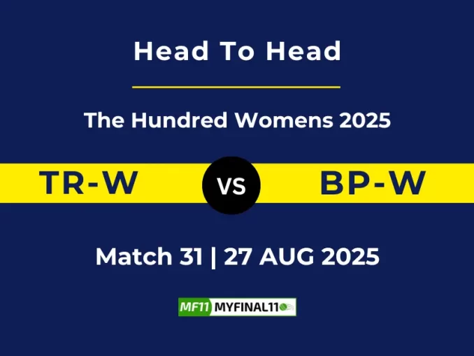 TRT-W vs BPH-W Player Battle, Head to Head The Hundred Womens 2025