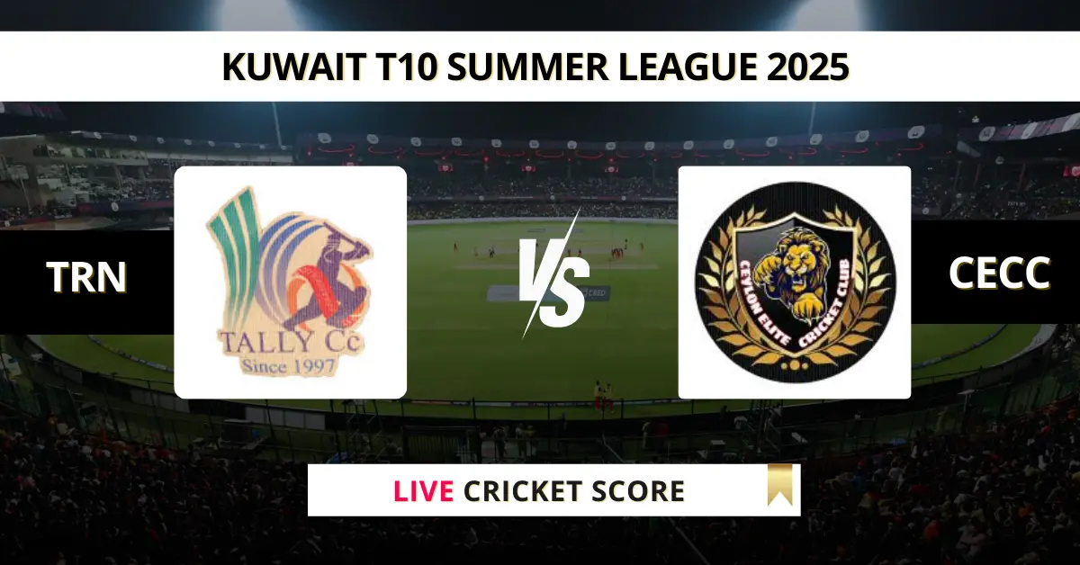 TRN vs CECC Live Score: Scorecard, Ball by Ball Commentary - Match 34,...