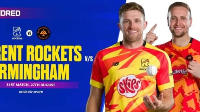 TRT vs BPH 31st Match Preview: Trent Rockets vs Birmingham Phoenix Pitch Report, Stats & Prediction