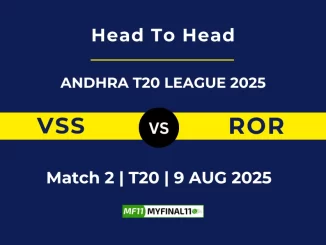 VSS VS ROR Player Battle, Head to Head ANDHRA T20 LEAGUE 2025