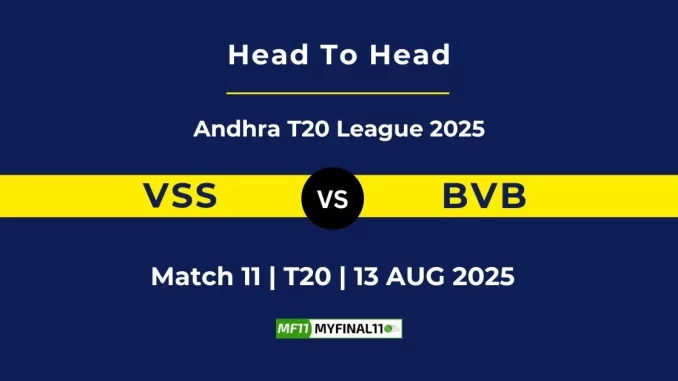 VSS vs BVB Player Battle, Head to Head Andhra T20 League 2025