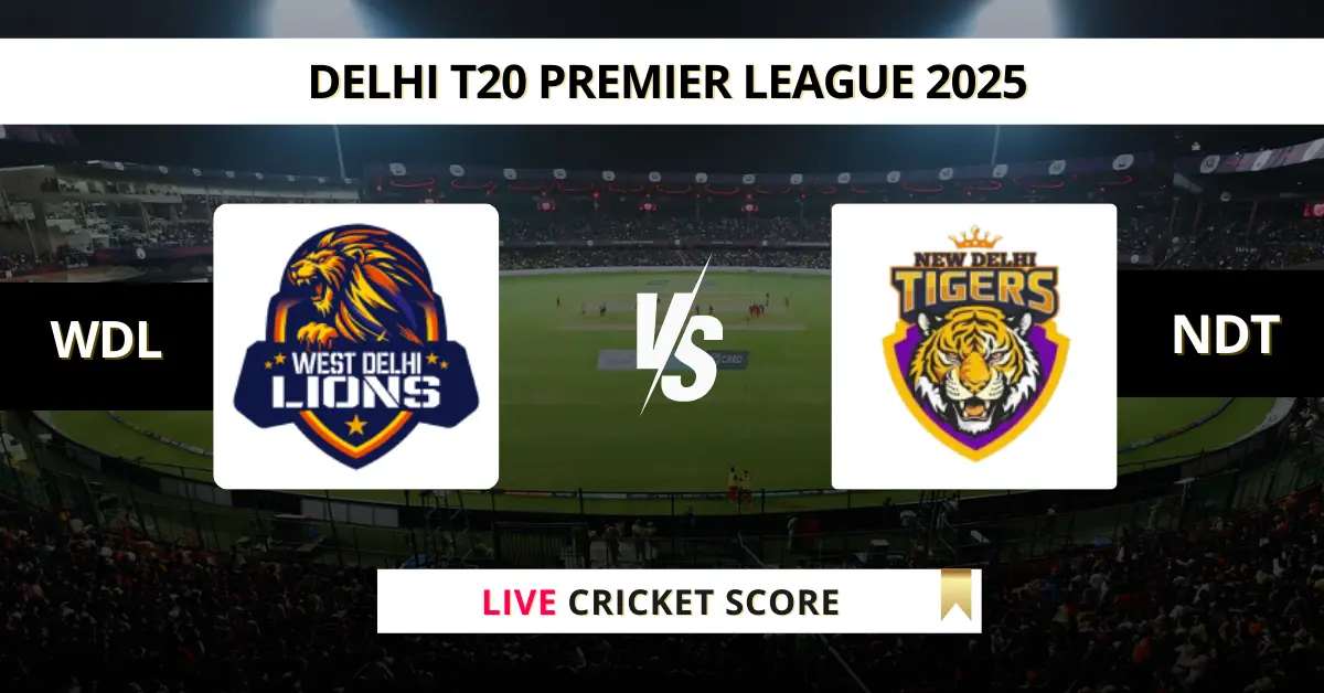 WDL vs NDT Live Score: Scorecard, Ball by Ball Commentary - Match 23, ...