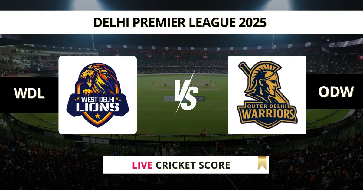 WDL vs ODW Live Score: Scorecard, Ball by Ball Commentary - Match 37, ...