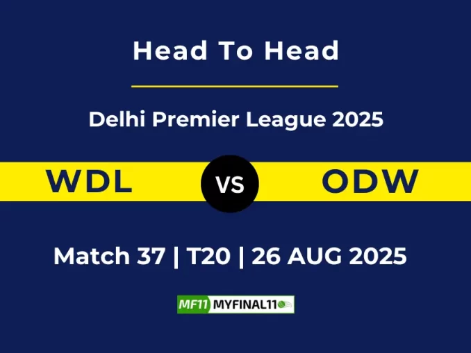 WDL vs ODW Player Battle, Head to Head Delhi Premier League 2025