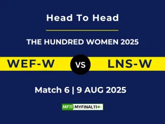 WEF-W VS LNS-W Player Battle, Head to Head THE HUNDRED WOMEN 2025