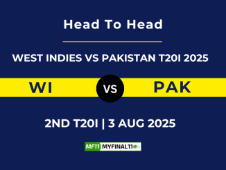 WI VS PAK Player Battle, Head to Head WEST INDIES VS PAKISTAN 2ND T20I 2025