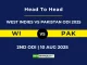 WI VS PAK Player Battle, Head to Head WEST INDIES VS PAKISTAN ODI 2025