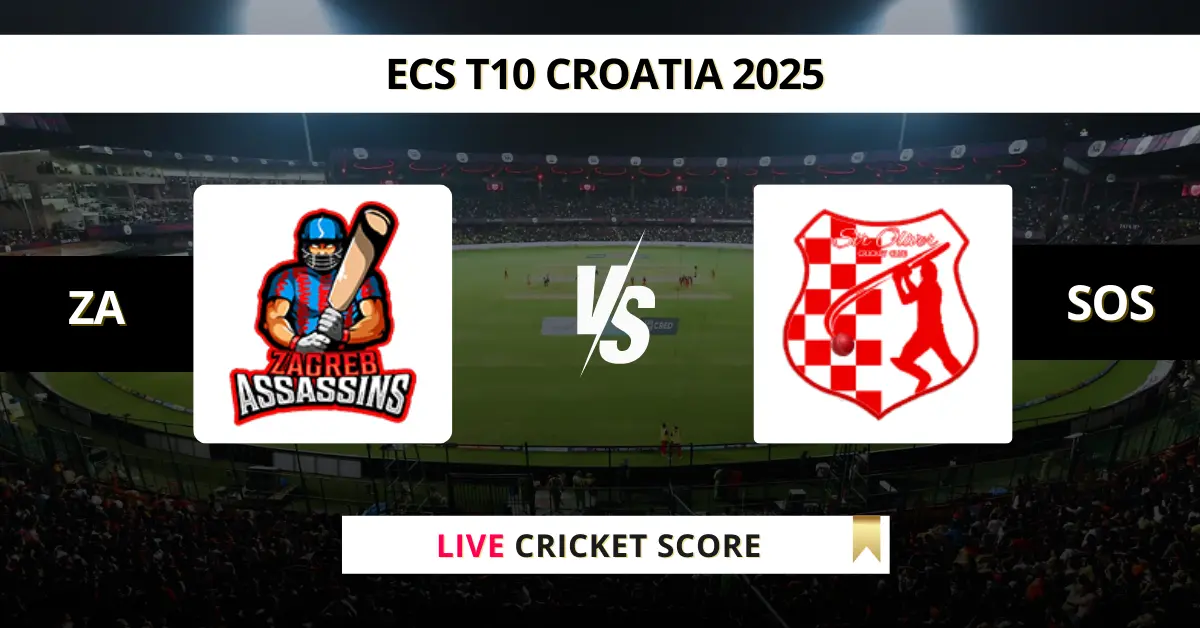ZA vs SOS Live Score: Scorecard, Ball by Ball Commentary - Match 20, E...