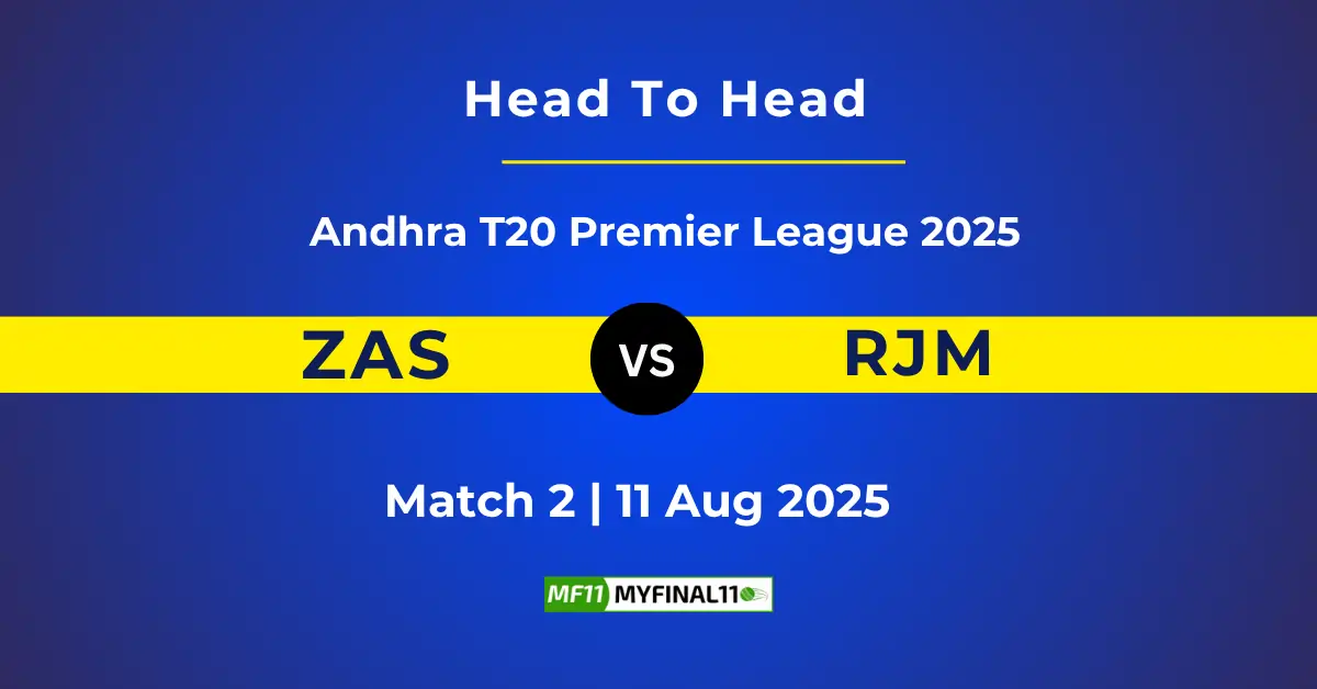 ZAS vs RJM Player Battle & Head to Head Team Stats - ECS T10 Croat...