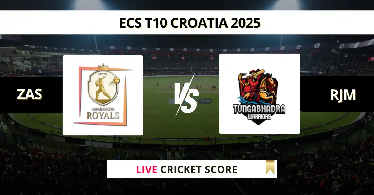 ZAS vs RJM Live Score: Scorecard, Ball by Ball Commentary - Match 2, E...