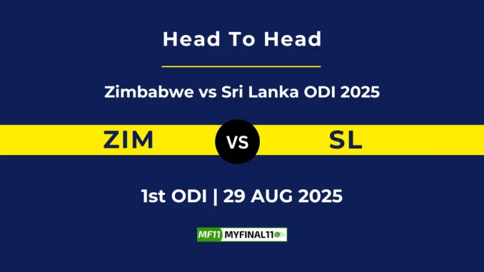 ZIM vs SL Player Battle, Head to Head Zimbabwe vs Sri Lanka ODI 2025