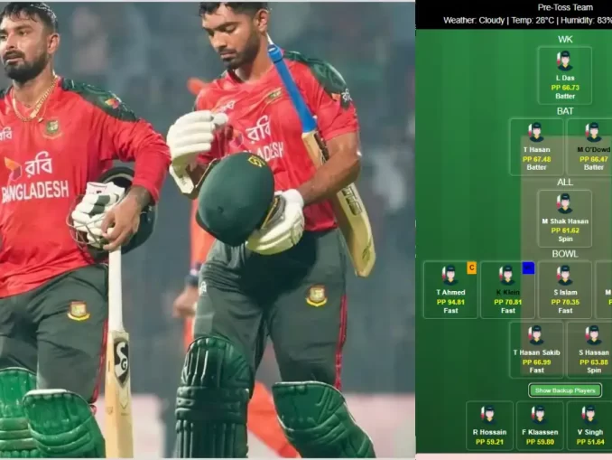 BAN vs NED Dream11 Prediction Today Pitch Report & Player Stats, 2nd T20I, Netherlands tour of Bangladesh 2025