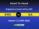 England vs South Africa Player Battle & Head to Head Team Stats in ODI 2025