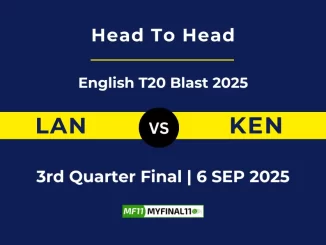 LAN vs KEN Player Battle, Head to Head English T20 Blast 2025