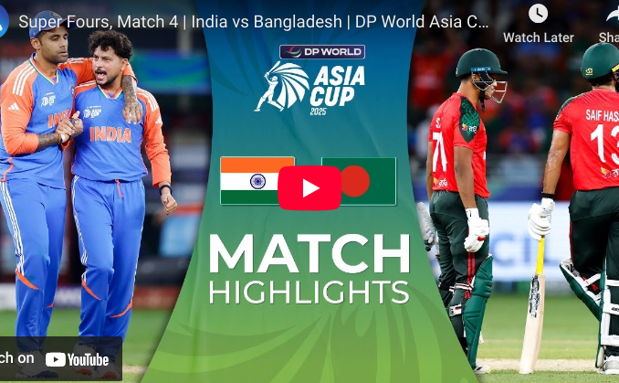India vs Bangladesh highlights