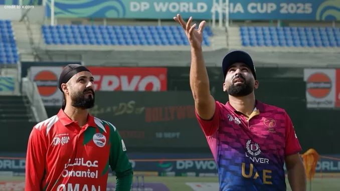 UAE vs Oman Live Score Scorecard, Ball by Ball Commentary - Group A, Asia Cup 2025