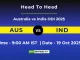 AUS vs IND ODI Player Battle & Head to Head Team Stats 2025
