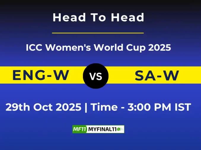 ENG-W vs SA-W Player Battle & Head to Head Team Stats