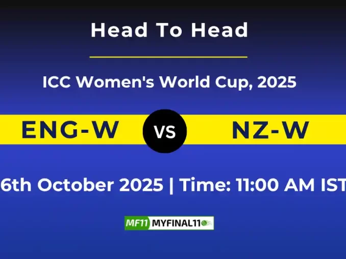 ENG-W vs NZ-W ODI Player Battle & Head to Head Team Stats 2025