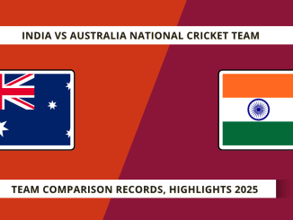 India vs AUstralia national cricket team Comparison 2025