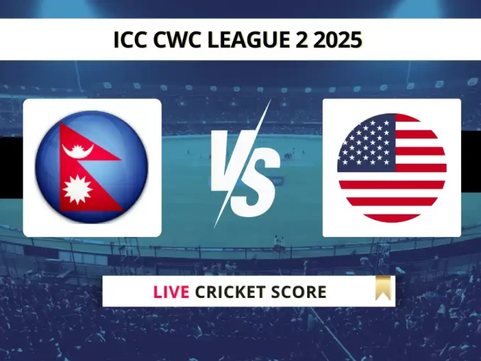 NEP vs USA Live Cricket Score, Ball by Ball Updates 2025