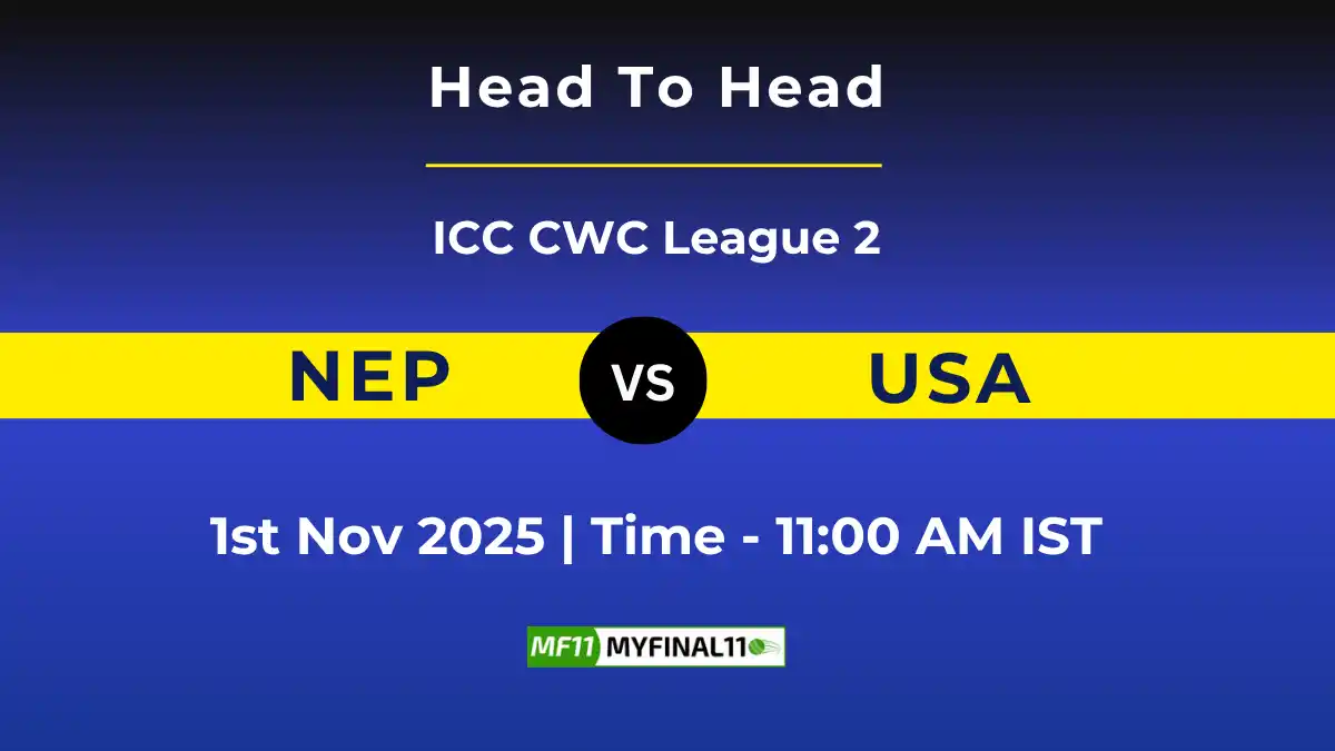 NEP vs USA ODI: Player Battle & Head to Head Team Stats - ICC CWC Leag...